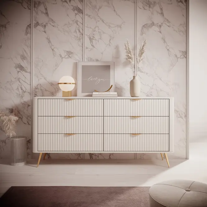 Komoda Lante B 163 6S beige,6