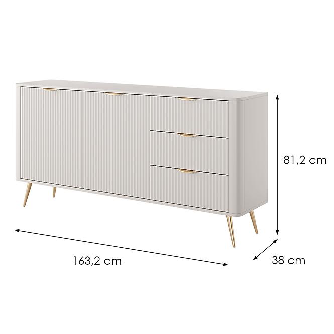 Komoda Lante C 163 2D3S beige,2