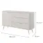 Komoda Lante D 138 D3S beige,2