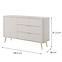 Komoda Lante D 138 D3S beige,2
