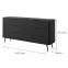 Komoda Lante B 163 6S black,2