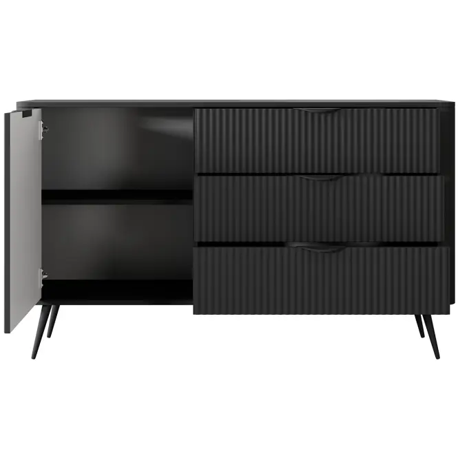 Komoda Lante D 138 D3S black,5