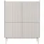 Komoda Level A vysoká 103 4D beige/dub scandi,4