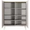 Komoda Level A vysoká 103 4D beige/dub scandi,5