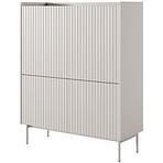 Komoda Level A vysoká 103 4D beige/dub scandi