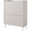 Komoda Level A vysoká 103 4D beige/dub scandi