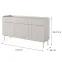 Komoda Level B 153 3D3S beige/dub scandi,2