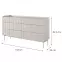 Komoda Level C 153 6S beige/dub scandi,2