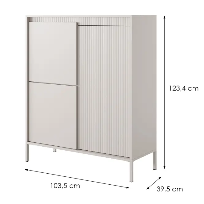 Komoda Senso A vysoká 3D beige,2