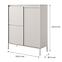 Komoda Senso A vysoká 3D beige,2
