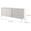 Komoda Senso C 187 2D3S beige,2
