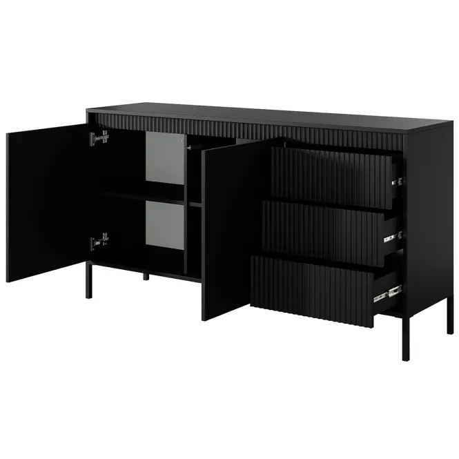 Komoda Senso B 153 2D3S black,3