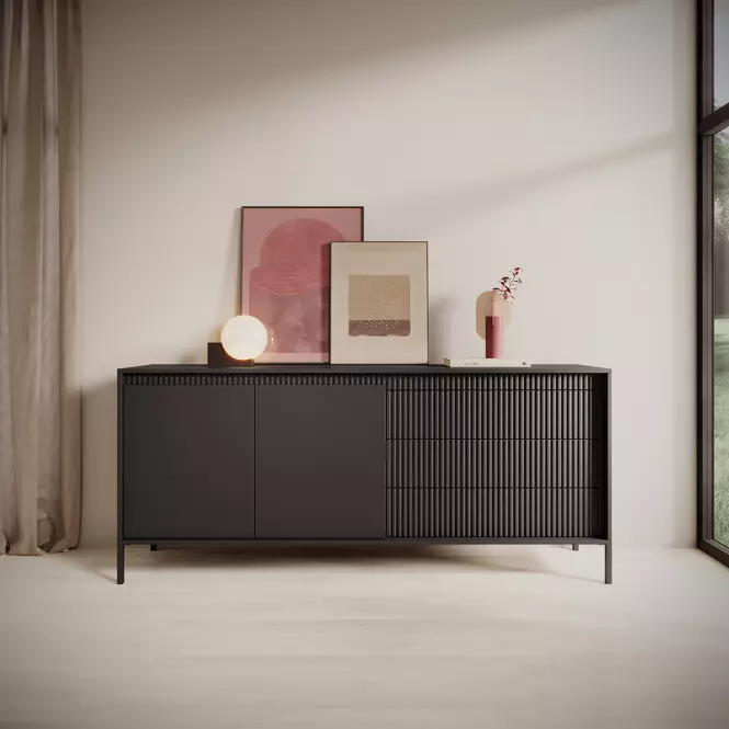 Komoda Senso B 153 2D3S black
