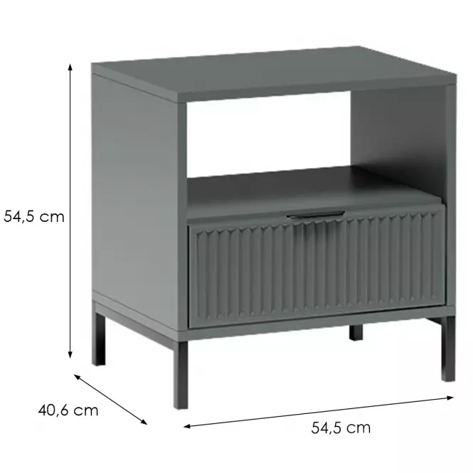 Nočný stolík Link A Styles LS7  stone green