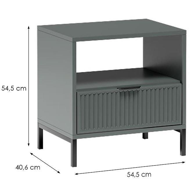 Nočný stolík Link A Styles LS7  stone green,2