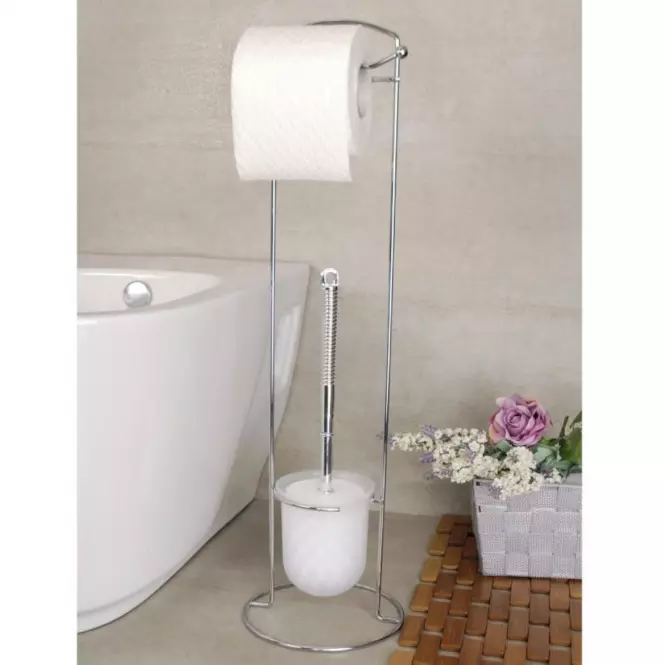Stojan na WC kefu a toaletný papier Rambo