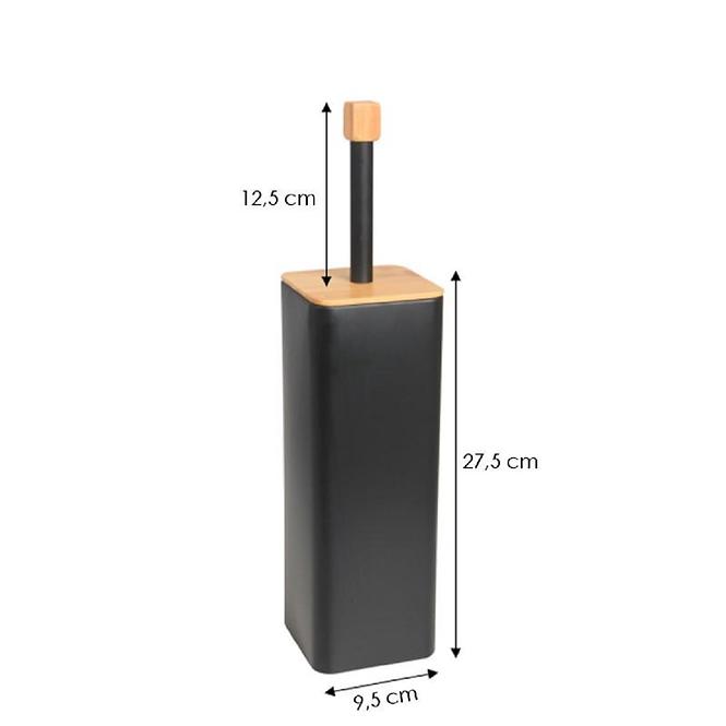 Kefa WC čierna bambus AMBA-BLK