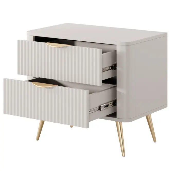 Nočný stolík Lante G 2s -1 ks Beige,3