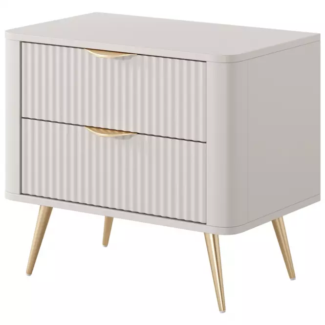 Nočný stolík Lante G 2s -1 ks Beige