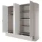 Skriňa Lante H 213 cm so zrkadlom – Beige, štvordverová, zásuvky,3