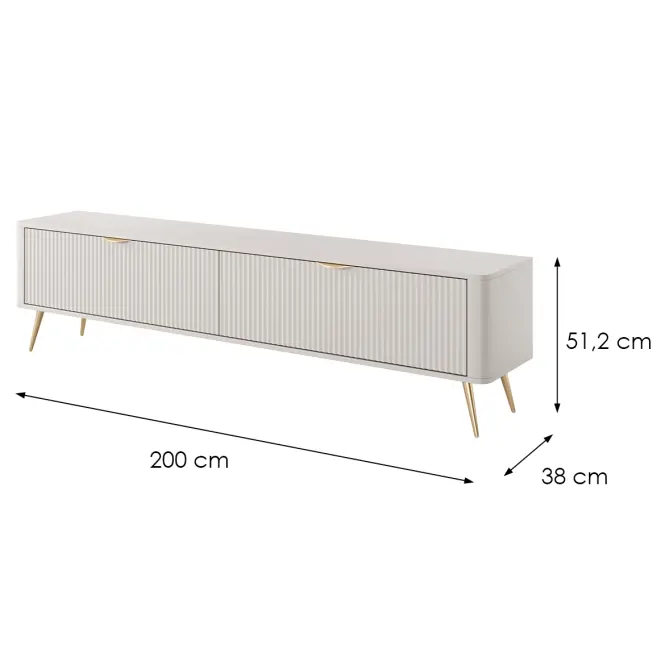 TV stolík Lante RTV E 200 2d D3s Beige,2