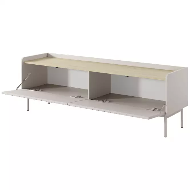 TV stolík Level RTV D 153 2d Beige/dub Scandi,3