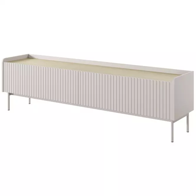 TV stolík Level RTV E 181 2d Beige/dub Scandi
