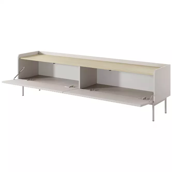 TV stolík Level RTV E 181 2d Beige/dub Scandi,3