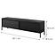TV stolík Senso RTV E 187 2d Black,2