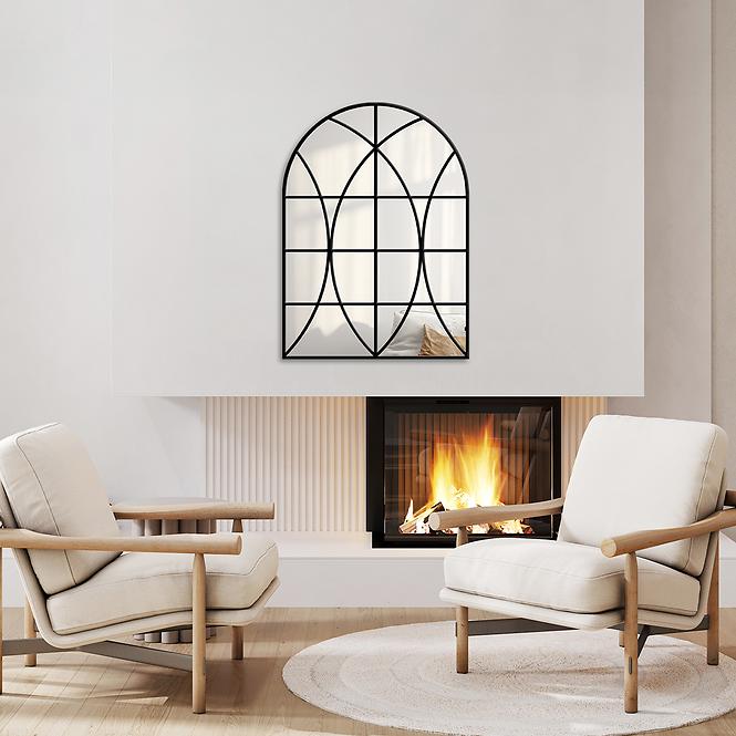 Dekoratívne zrkadlo vitráž black 68 X 94 TY004,3