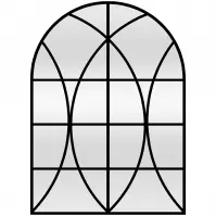 Dekoratívne zrkadlo vitráž black 68 X 94 TY004