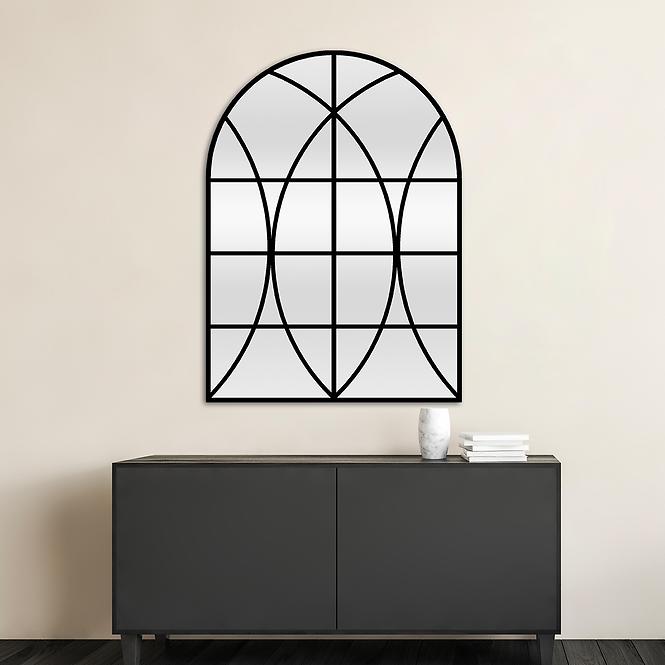 Dekoratívne zrkadlo vitráž black 68 X 94 TY004