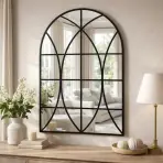 Dekoratívne zrkadlo vitráž black 68 X 94 TY004