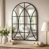 Dekoratívne zrkadlo vitráž black 68 X 94 TY004