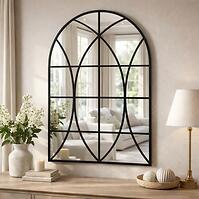 Dekoratívne zrkadlo vitráž black 68 X 94 TY004