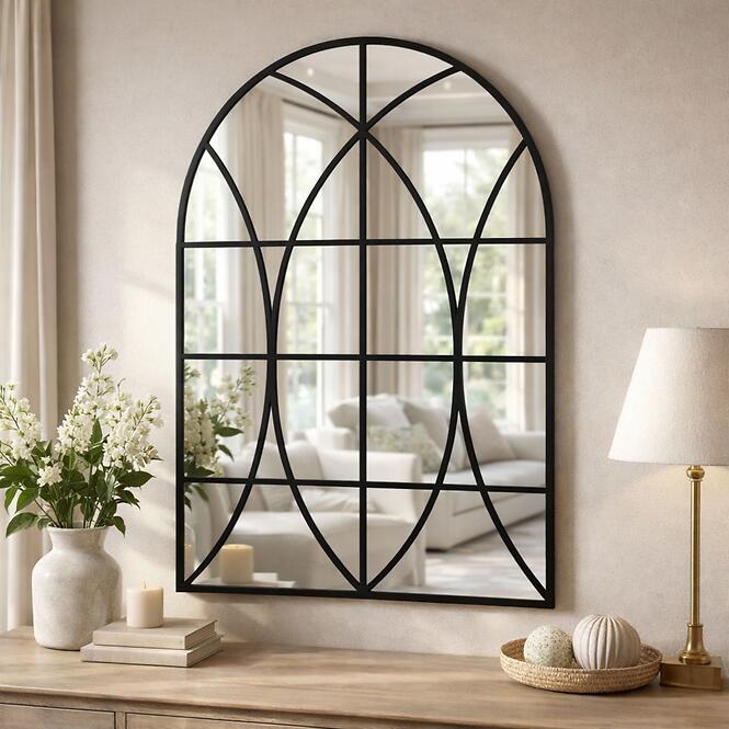 Dekoratívne zrkadlo vitráž black 68 X 94 TY004
