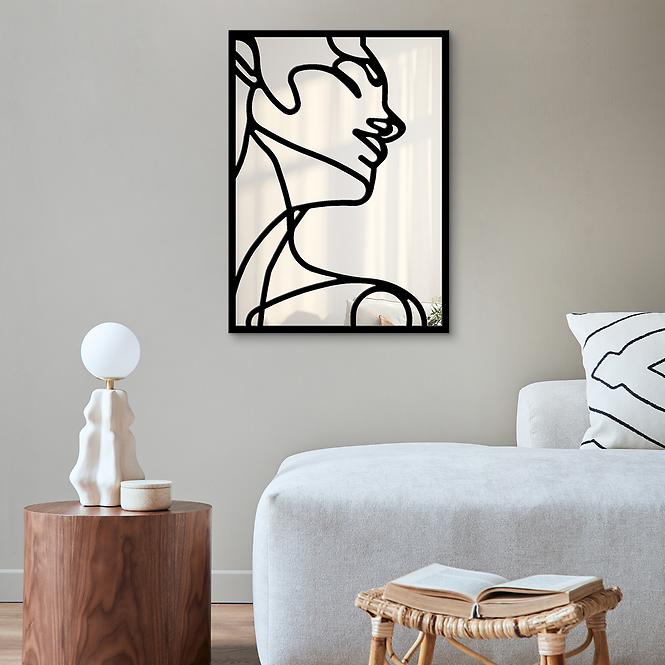 Dekoratívne zrkadlo woman black 68X94 TY006