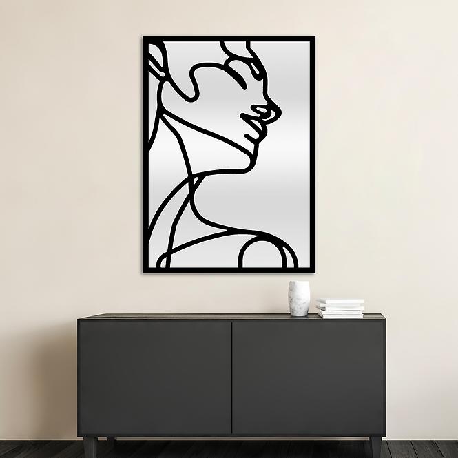 Dekoratívne zrkadlo woman black 68X94 TY006
