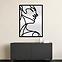 Dekoratívne zrkadlo woman black 68X94 TY006,2