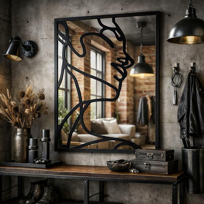 Dekoratívne zrkadlo woman black 68X94 TY006