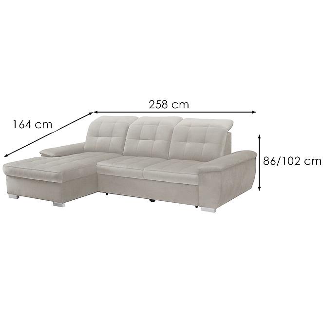 Rohová sedacia súprava Miron L Loft 02 