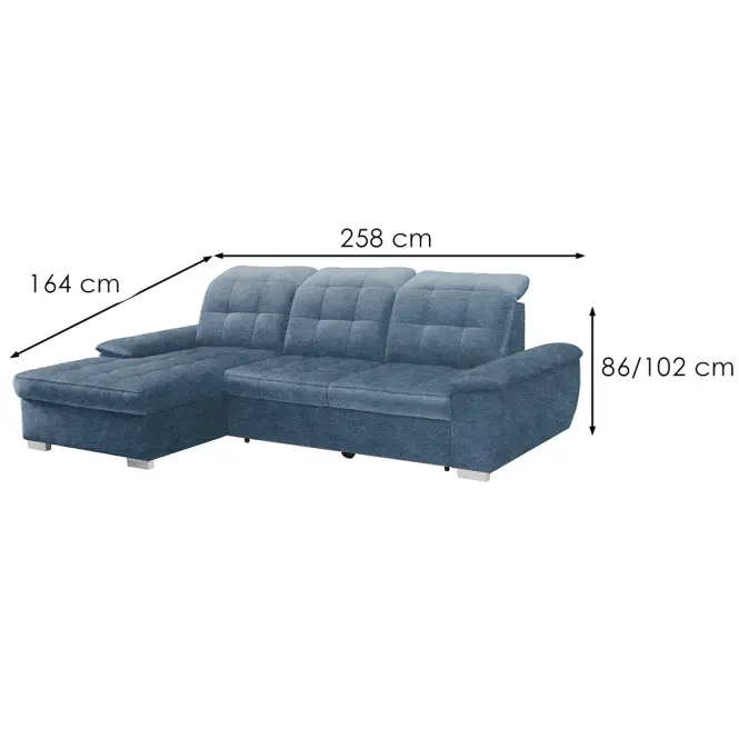Rohová sedacia súprava Miron L Loft 14,7