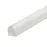 Štvrťkruhový profil samolepiace PVC biely satina 14x14x1000