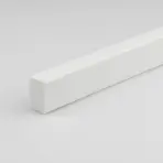 Profil plochý PVC biely lesk 10x20x1000