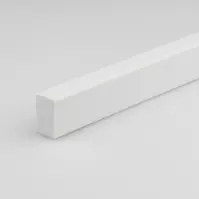 Profil plochý PVC biely lesk 10x20x1000