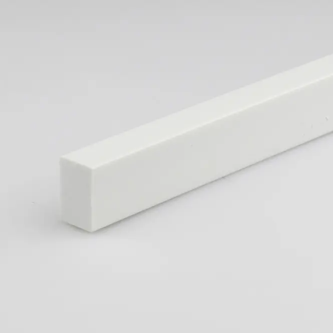 Profil plochý PVC biely lesk 10x20x1000