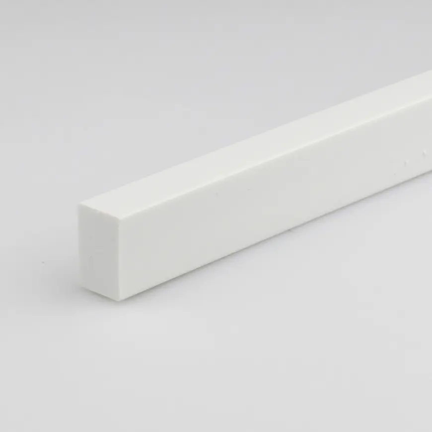 Profil plochý PVC biely lesk 10x20x1000