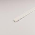 Profil plochý PVC biely lesk 3x13x1000