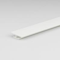 Profil H PVC biely lesk 3.5x11x22x1000