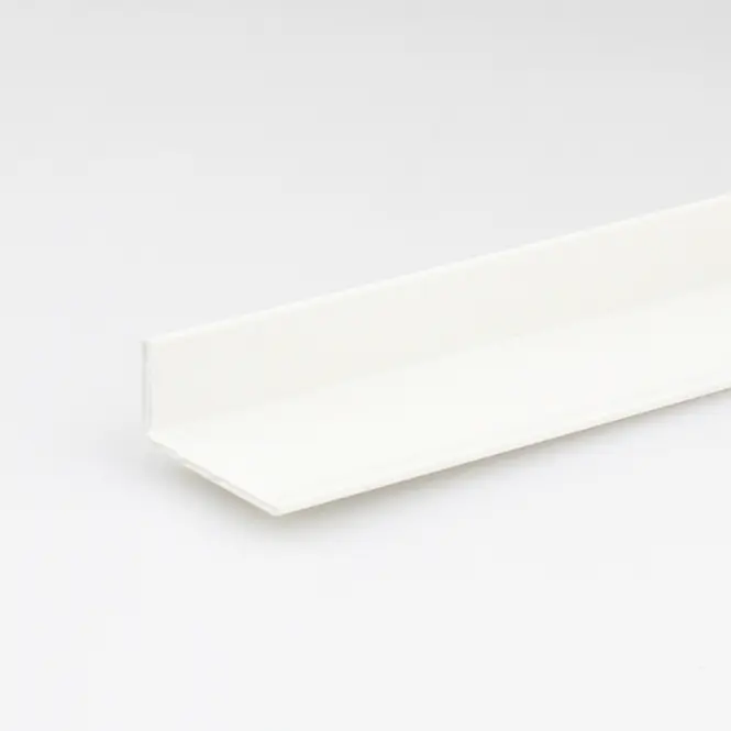 Profil uholníkový PVC biely lesk 10x40x1000